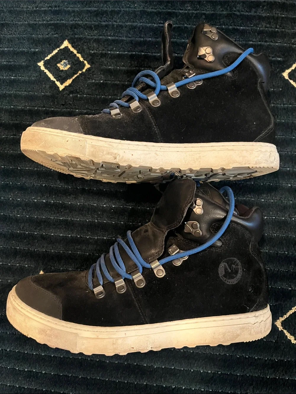 Merrell Black and Blue Men's Hiking Boots